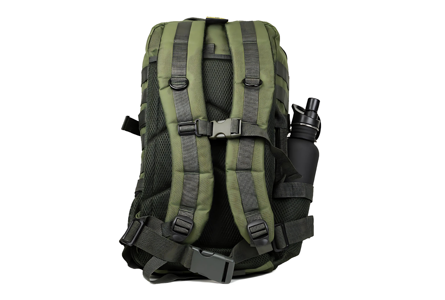 Army Assault Backpack with Net pockets Green - 45L