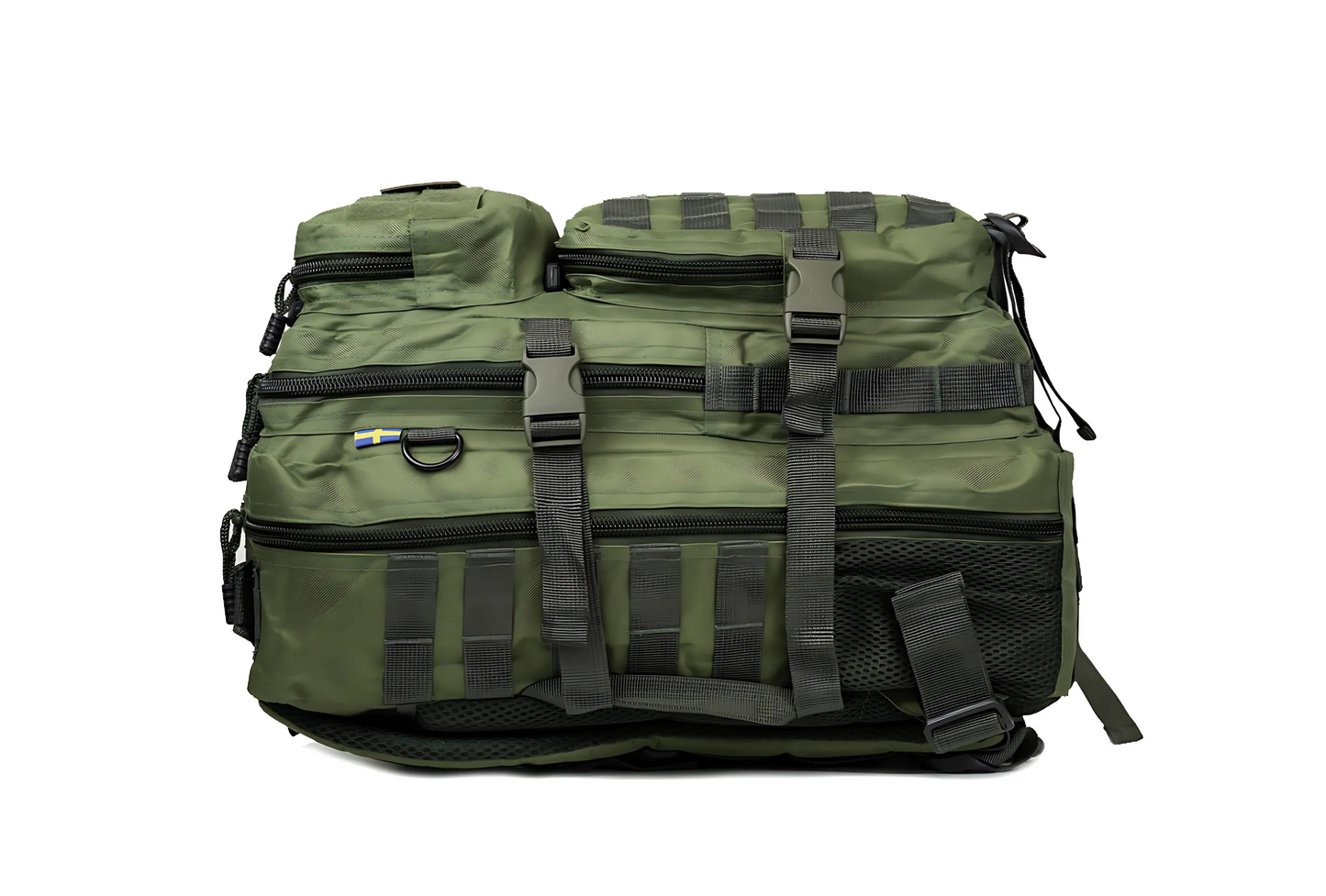 Army Assault Backpack with Net pockets Green - 45L