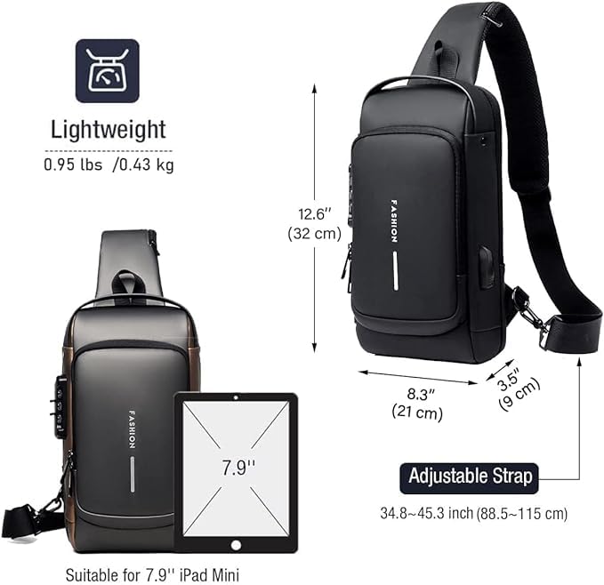 Anti Theft Fashion Crossbody Bag