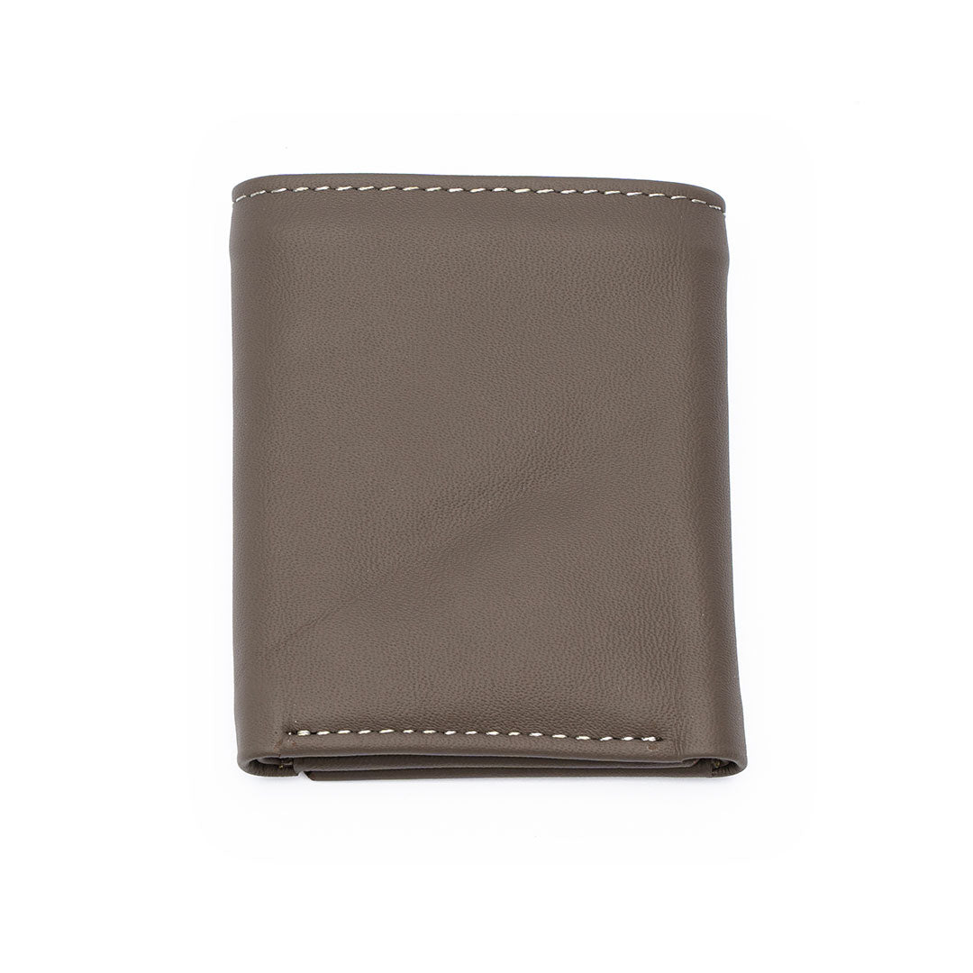 MJM Leather Dollar bi fold snap Gray Wallets