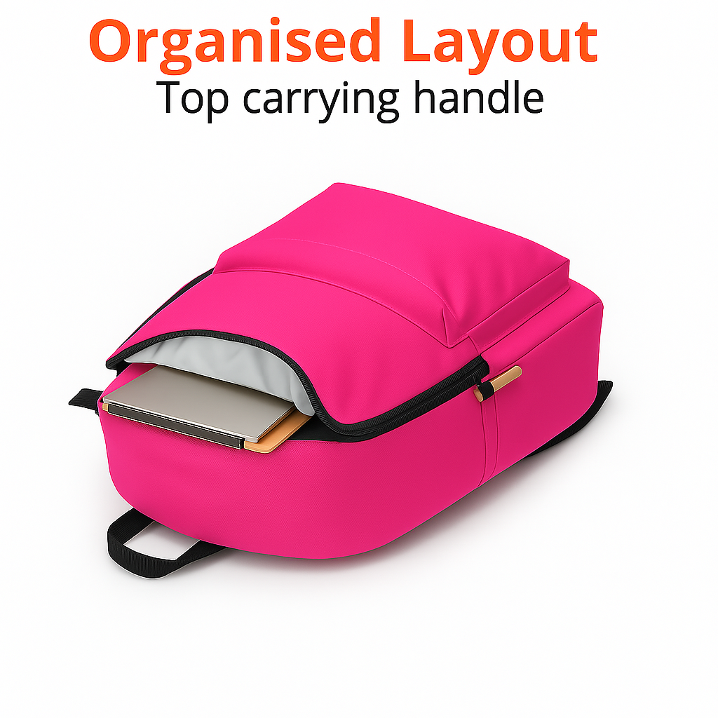 MJM Classic students Backpack - Pink