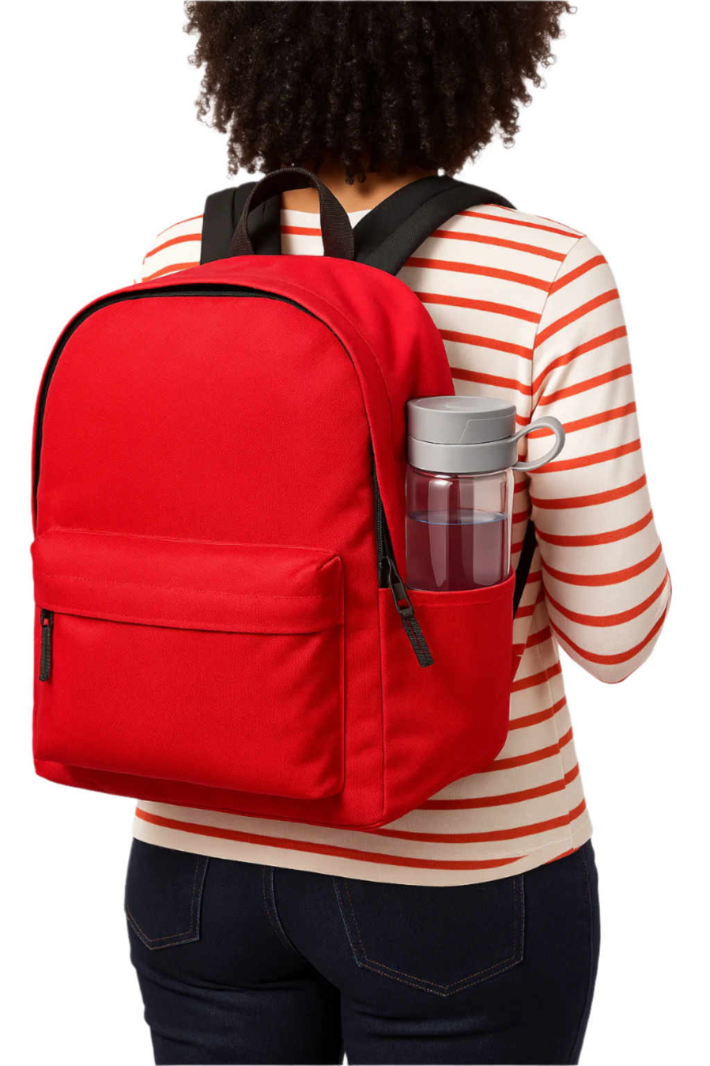 MJM Classic students Backpack - Red