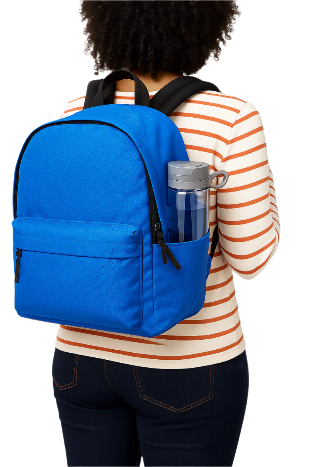 MJM Classic students Backpack - Blue
