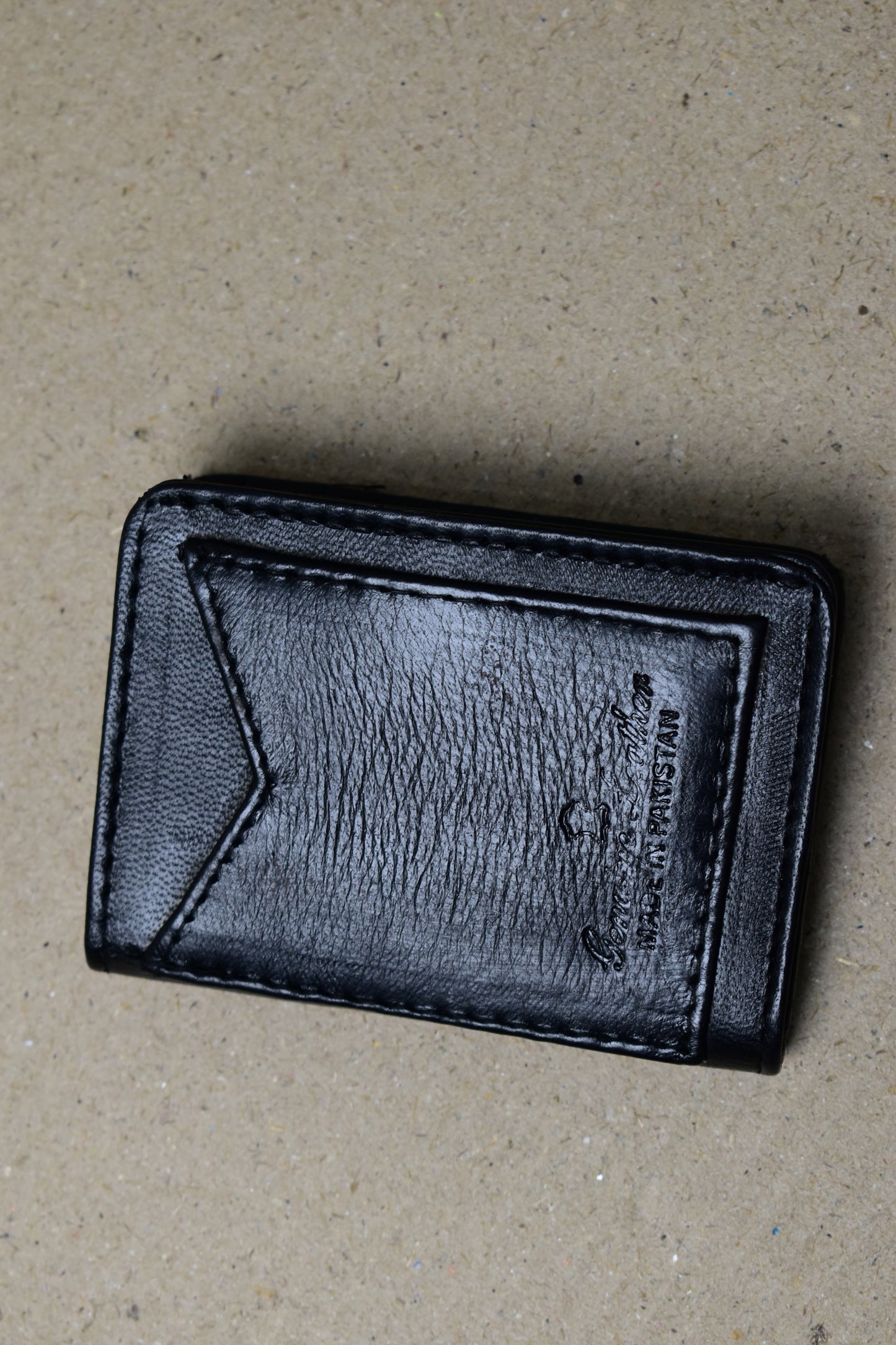 MJM GENIUINE LEATHER BLACK CARD HOLDERS
