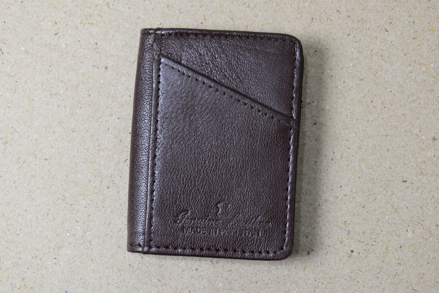 MJM GENIUINE LEATHER BROWN CARD HOLDERS