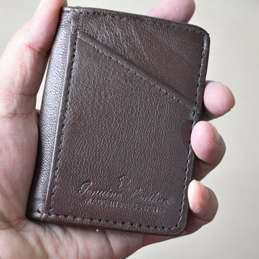 MJM GENIUINE LEATHER BROWN CARD HOLDERS