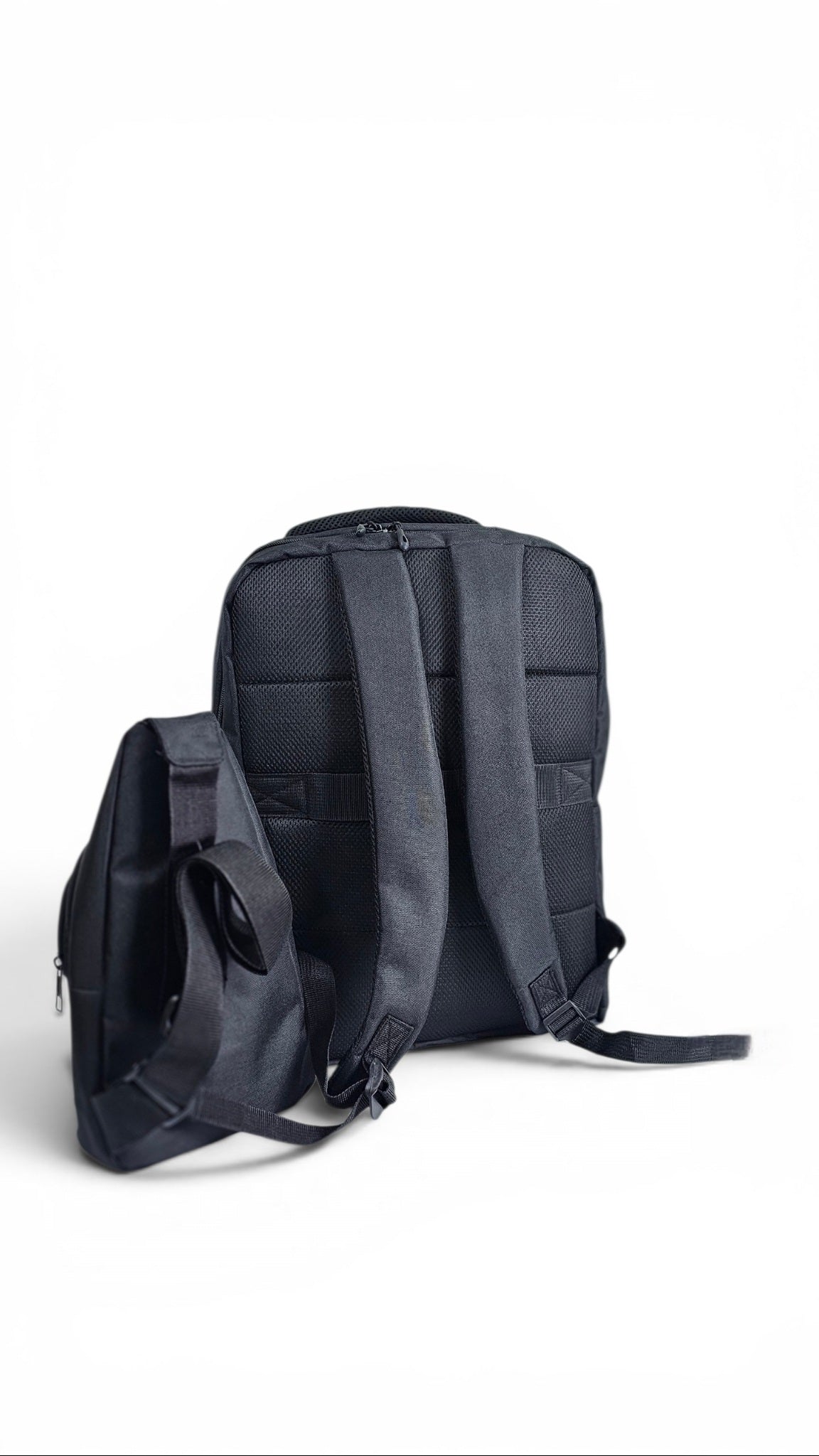 Laptop backpack with sling bag