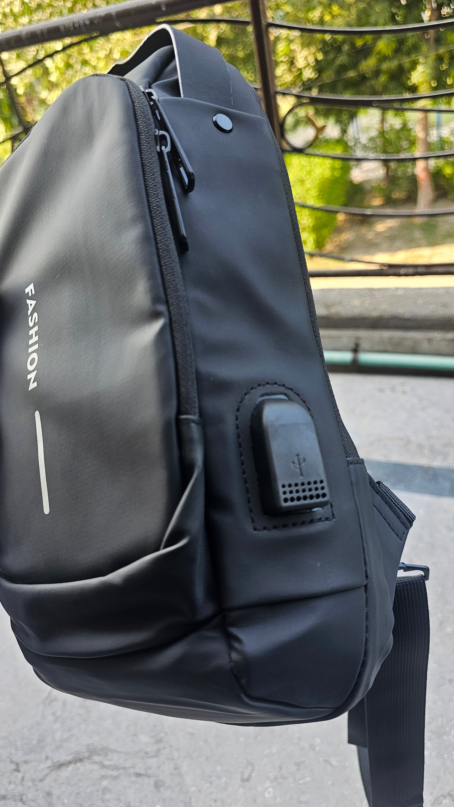 Sleek antitheft sling bag