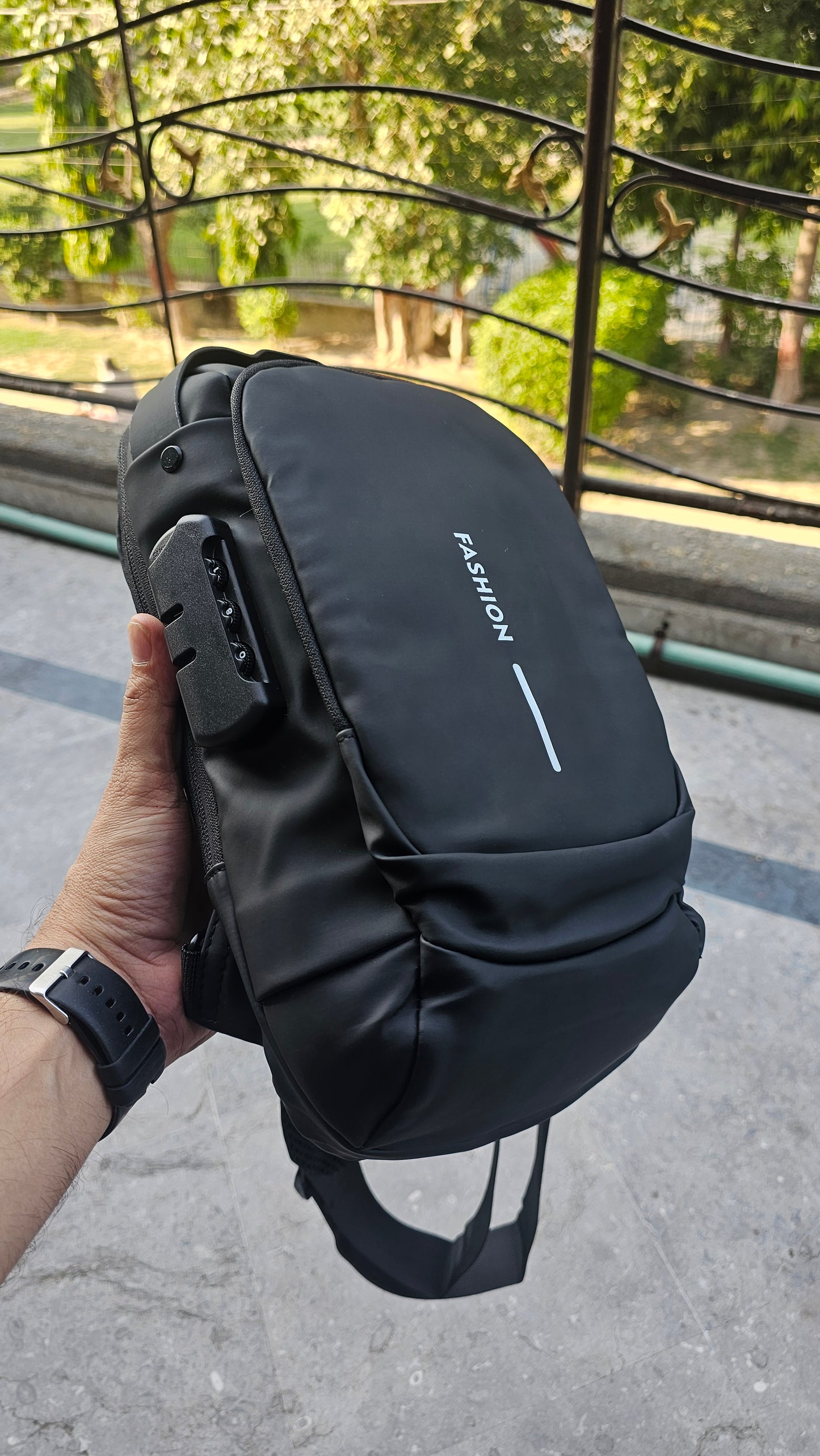 Sleek antitheft sling bag