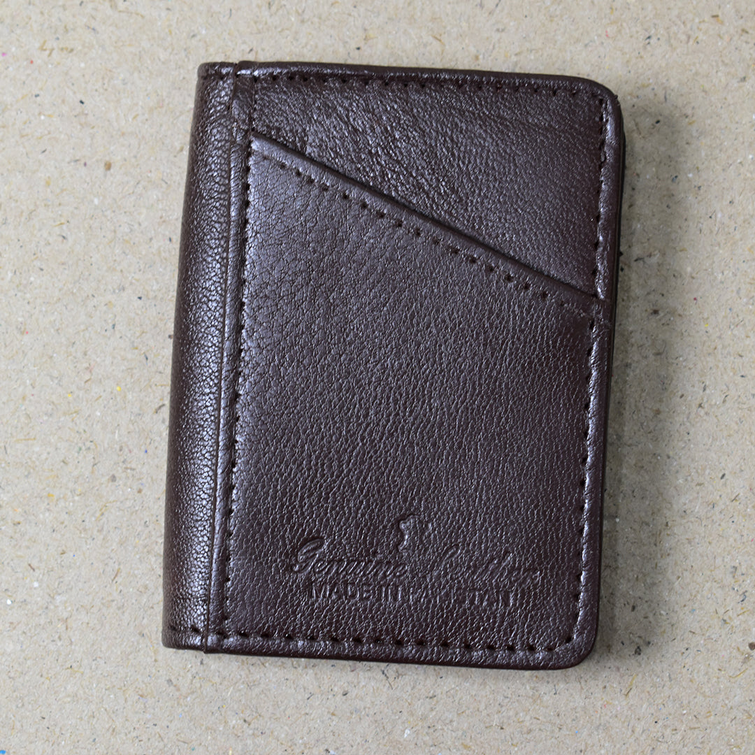 MJM GENIUINE LEATHER BROWN CARD HOLDERS