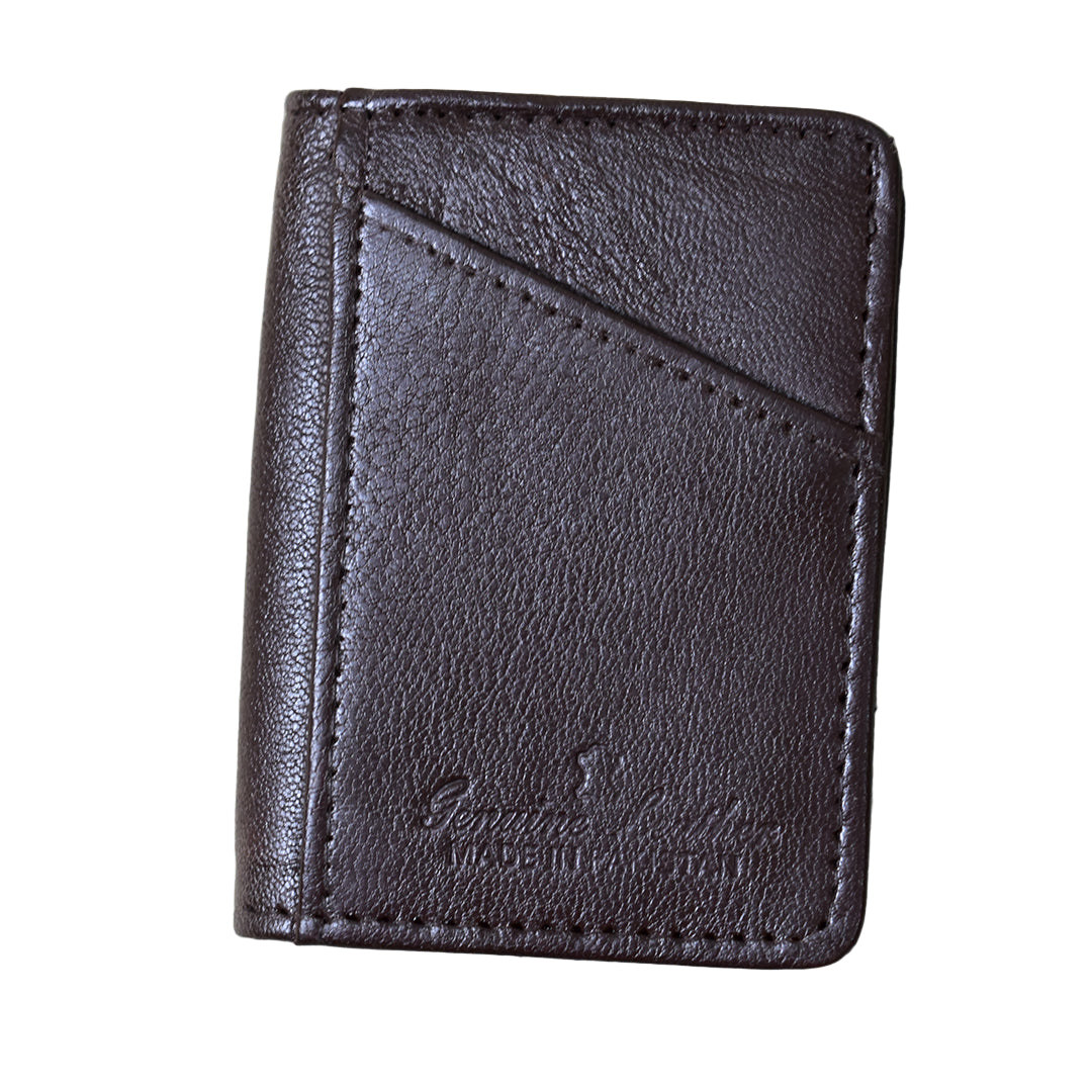 MJM GENIUINE LEATHER BROWN CARD HOLDERS