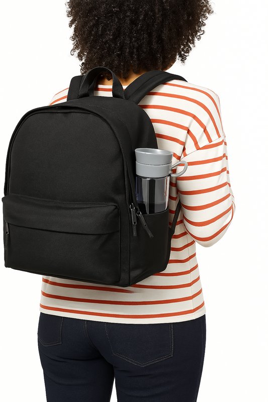 MJM Classic students Backpack - Black