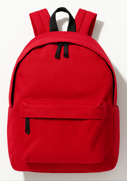 MJM Classic students Backpack - Red