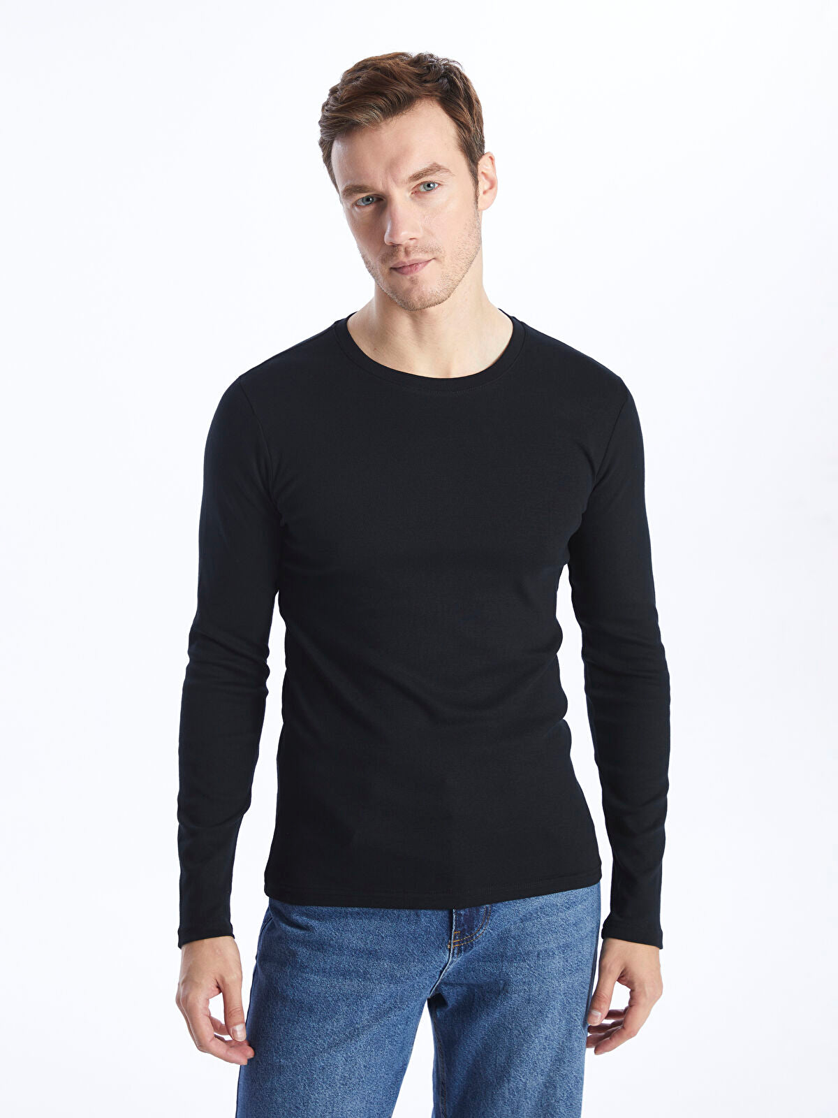 Basic Plain Full Sleeve 100% Cotton Black Shirt