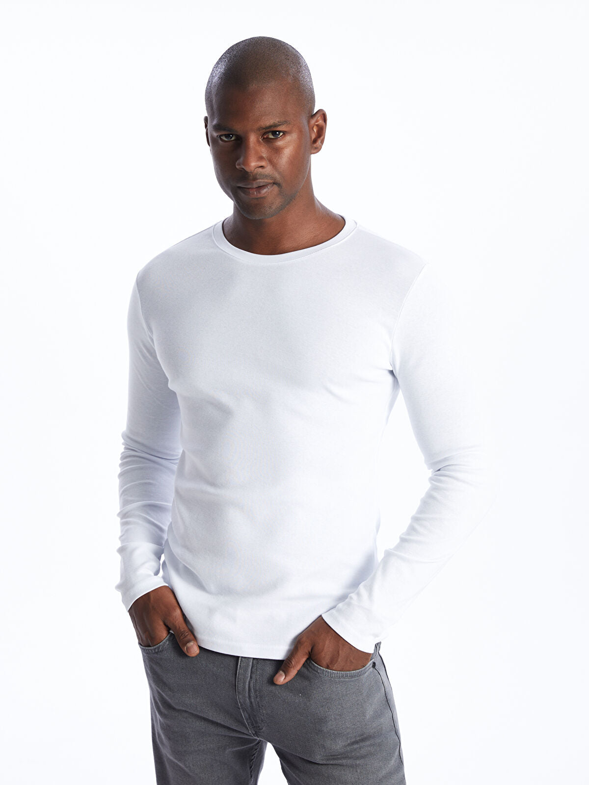 Basic Plain Full Sleeve 100% Cotton White Shirt