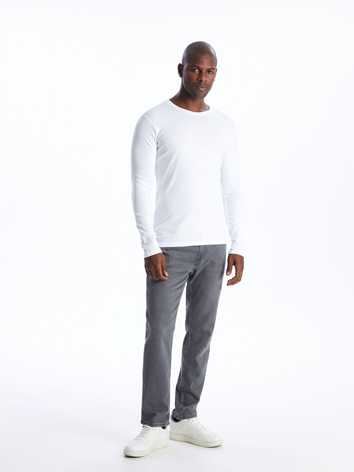 Basic Plain Full Sleeve 100% Cotton White Shirt