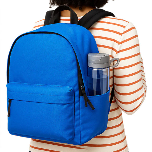 MJM Classic students Backpack - Blue