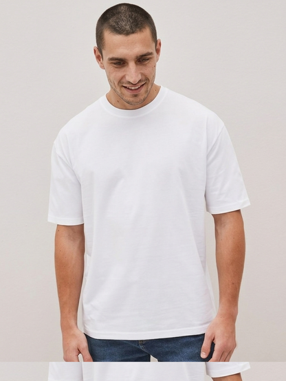 Basic plain t shirt white