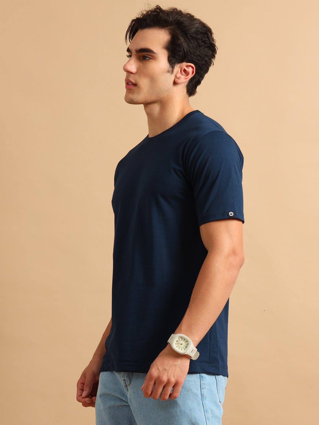 Basic plain t shirts navy