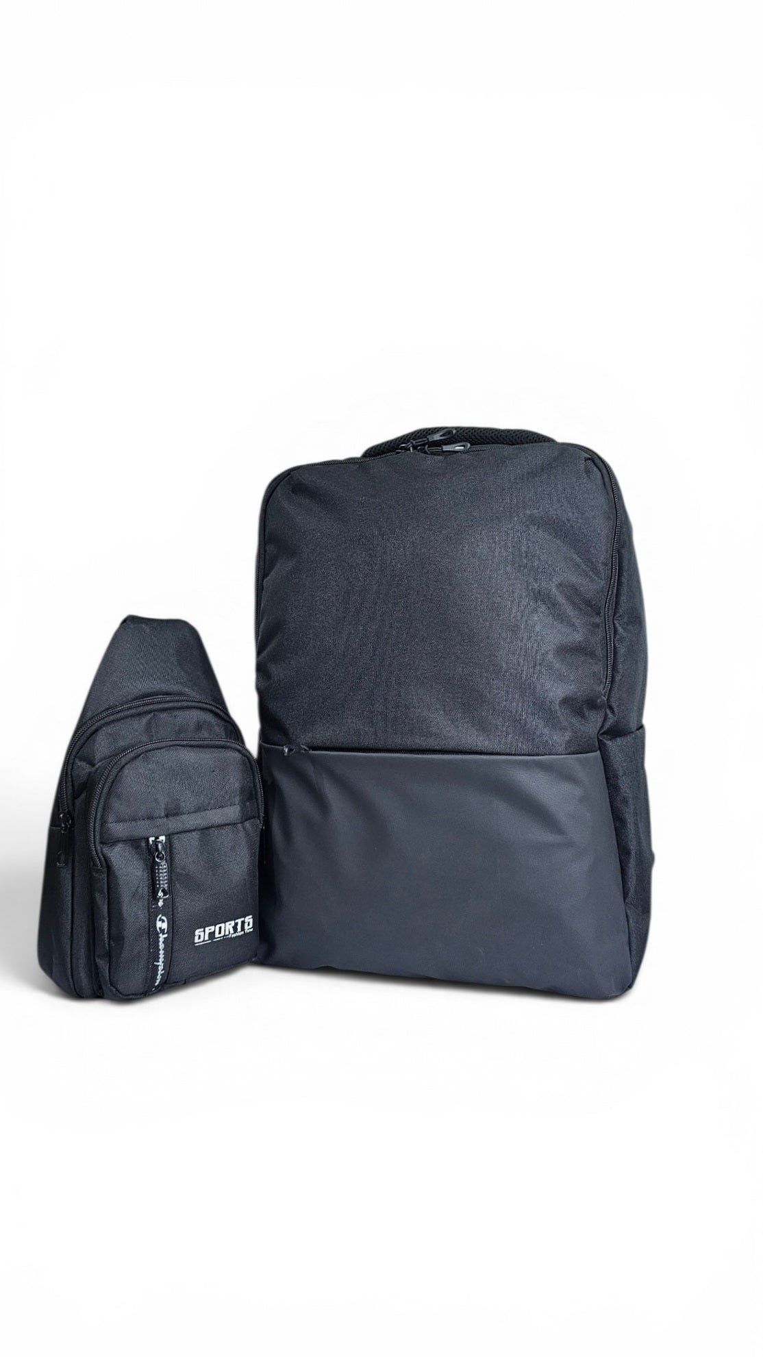 Laptop backpack with sling bag
