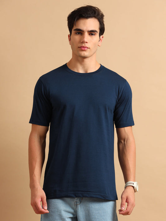 Basic plain t shirts navy