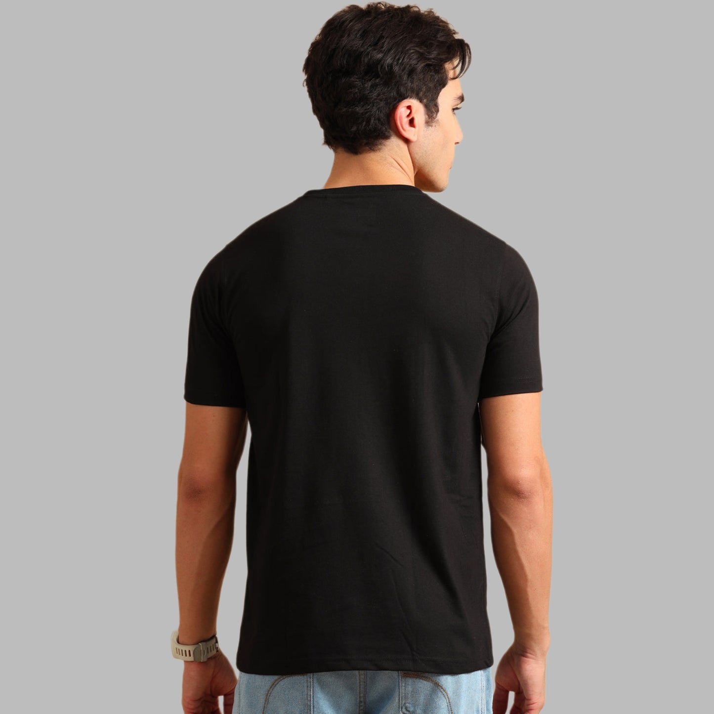 Buy one get one free : 1 Black + 1 White T-Shirt