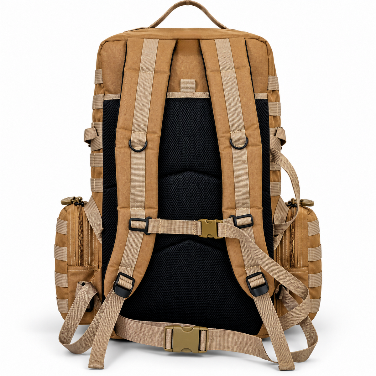MJM Outdoor 60L Heavy-Duty Tactical Backpack –skin/tan