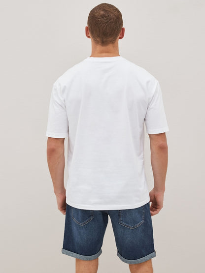 Buy one get one free : 1 Black + 1 White T-Shirt