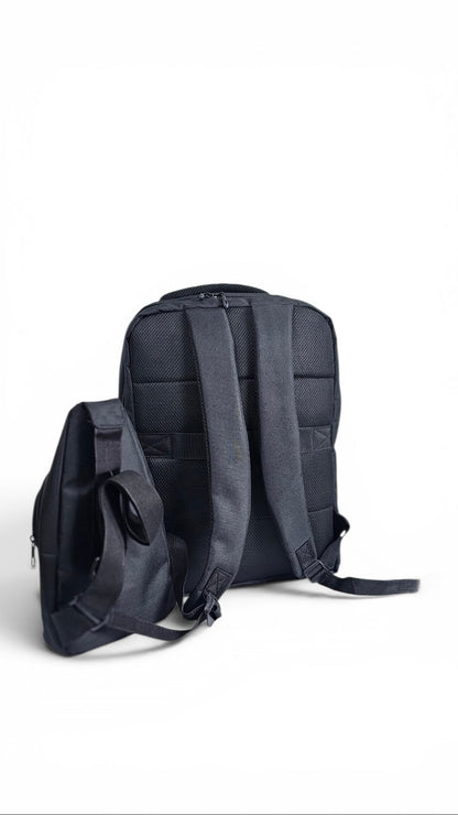 Laptop backpack with sling bag