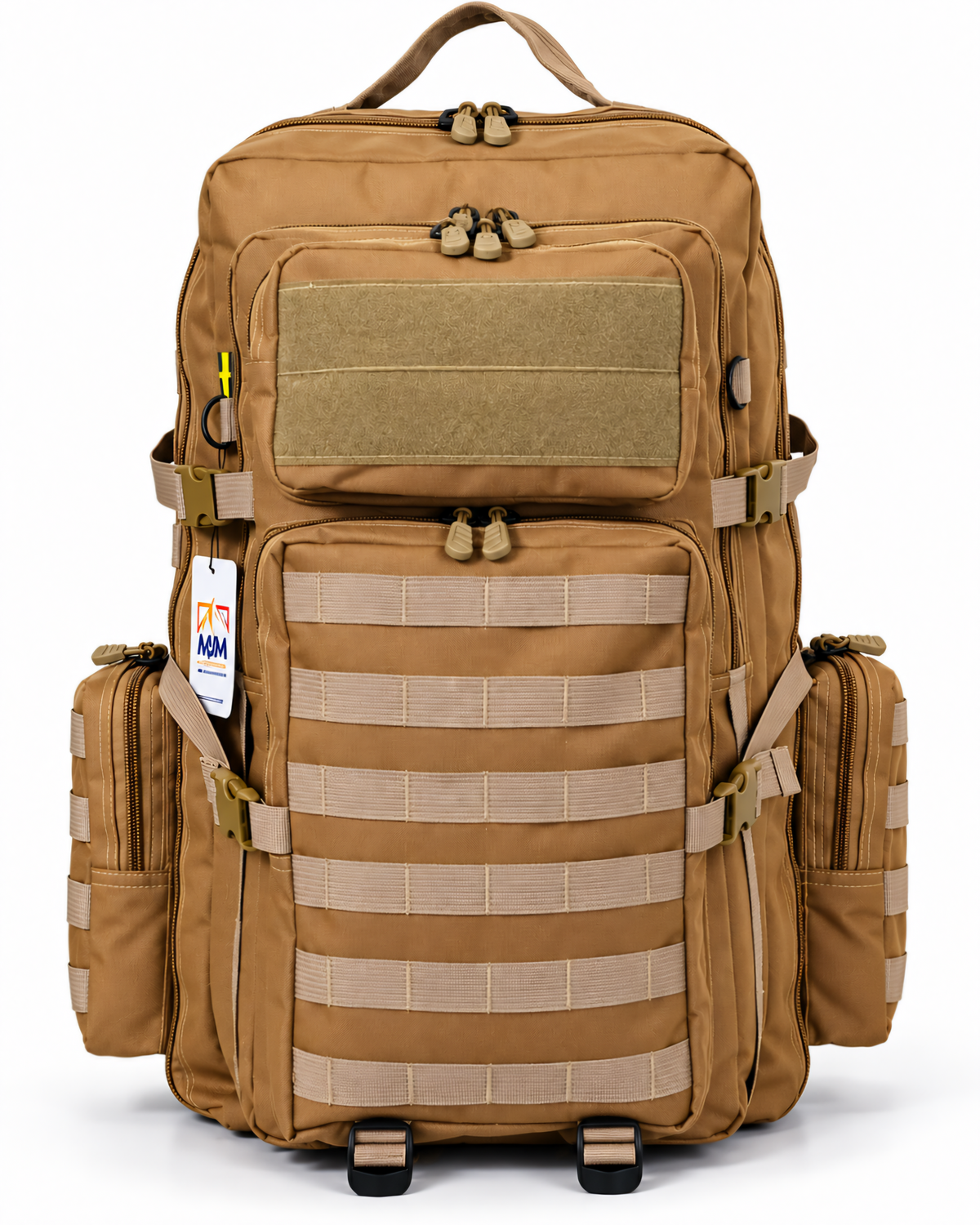 MJM Outdoor 60L Heavy-Duty Tactical Backpack –skin/tan