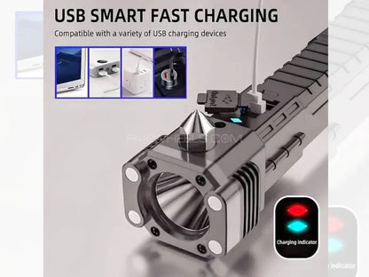Multifunctional 4 in 1  powerful torch