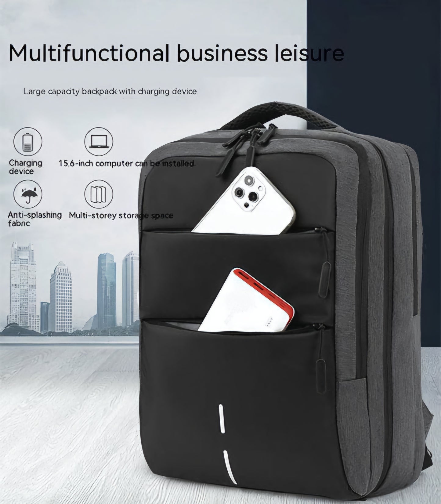 Executive laptop backpack