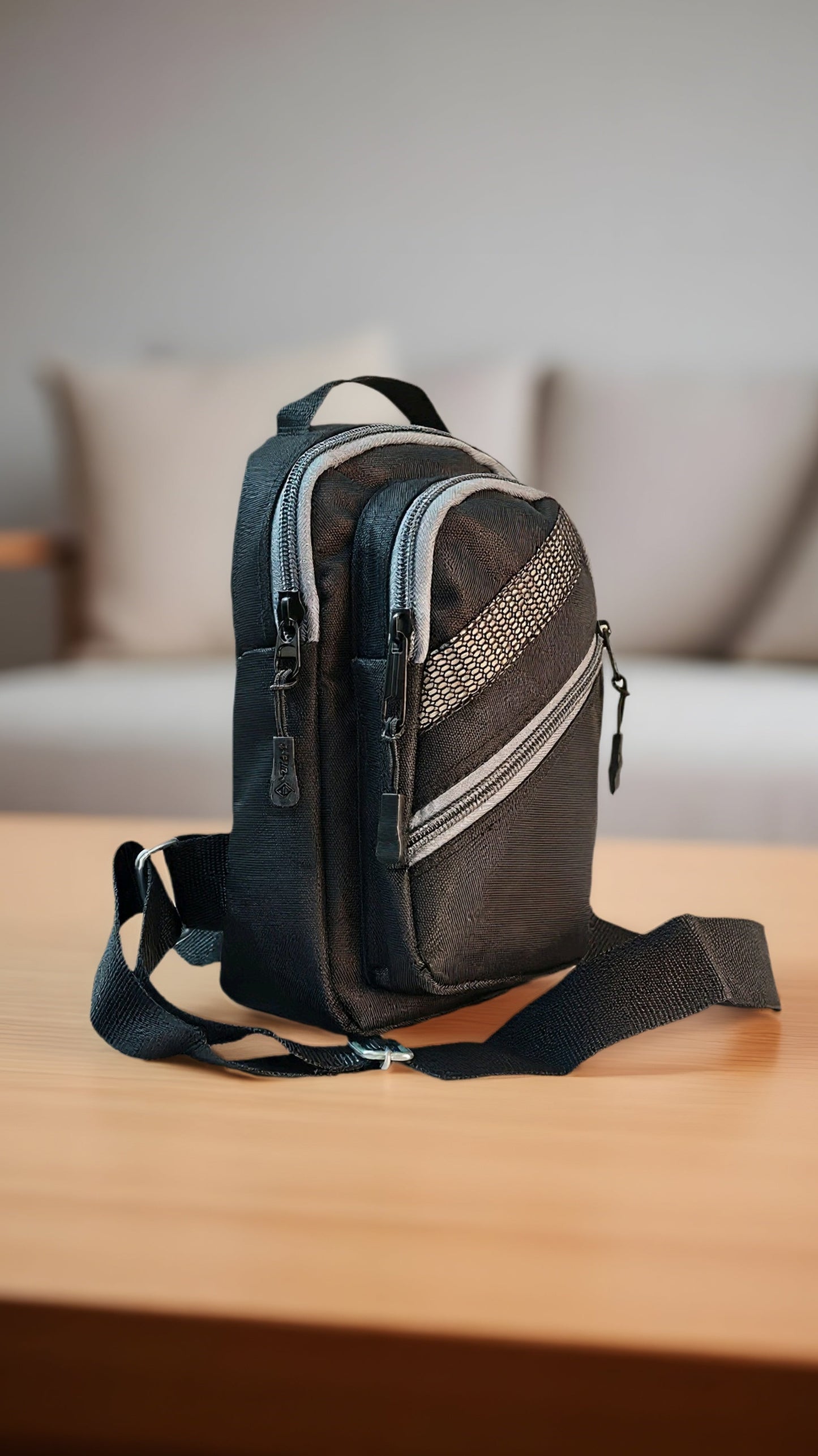 Lightweight compact sling bag