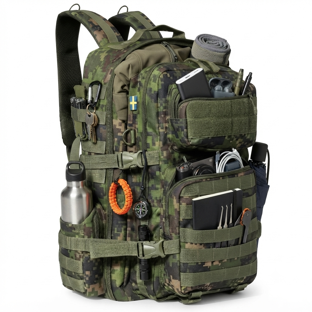 Tactical Military Backpack – Digital Camouflage