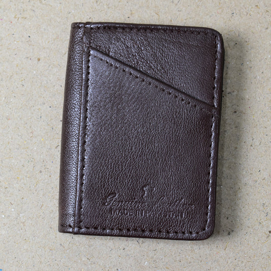MJM GENIUINE LEATHER BROWN CARD HOLDERS